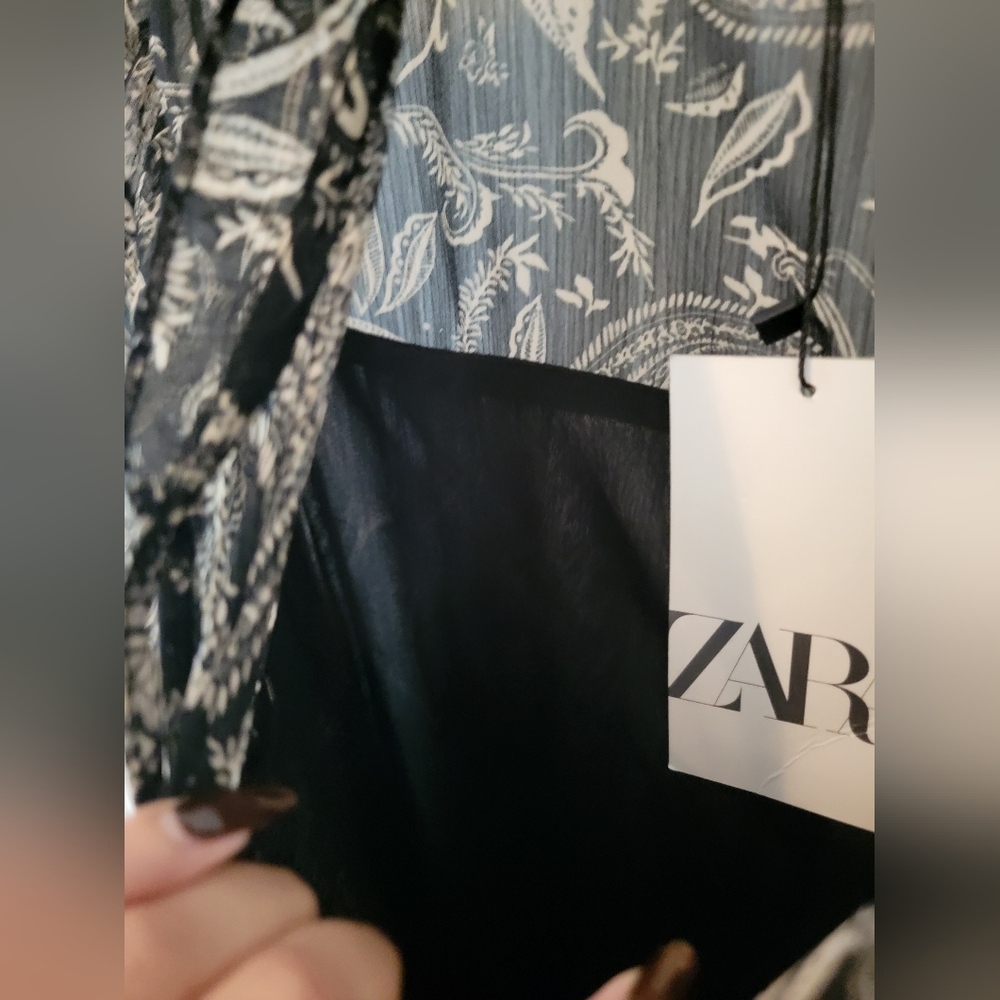 Zara Printed Dress NEW - Picture 8 of 11